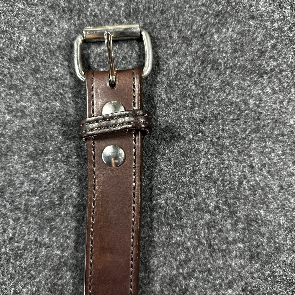 BIGFOOT GUN BELT HEAVY BROWN LEATHER MENS SIZE 44, PANT SIZE 40‎